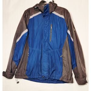 ZeroXposur Coat Men's XL Blue Insulated Hooded‎ Snow Rain Jacket